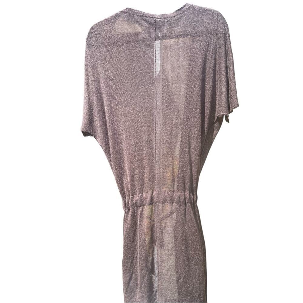 Brochu Walker Taupe Linen Blend Swimsuit Cover, Resort, Beach, Vacation S - Picture 6 of 10